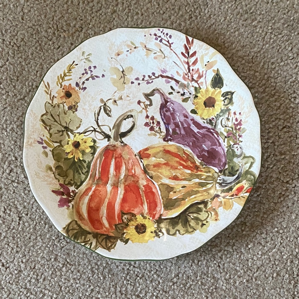 Floral Harvest Ceramic Plate